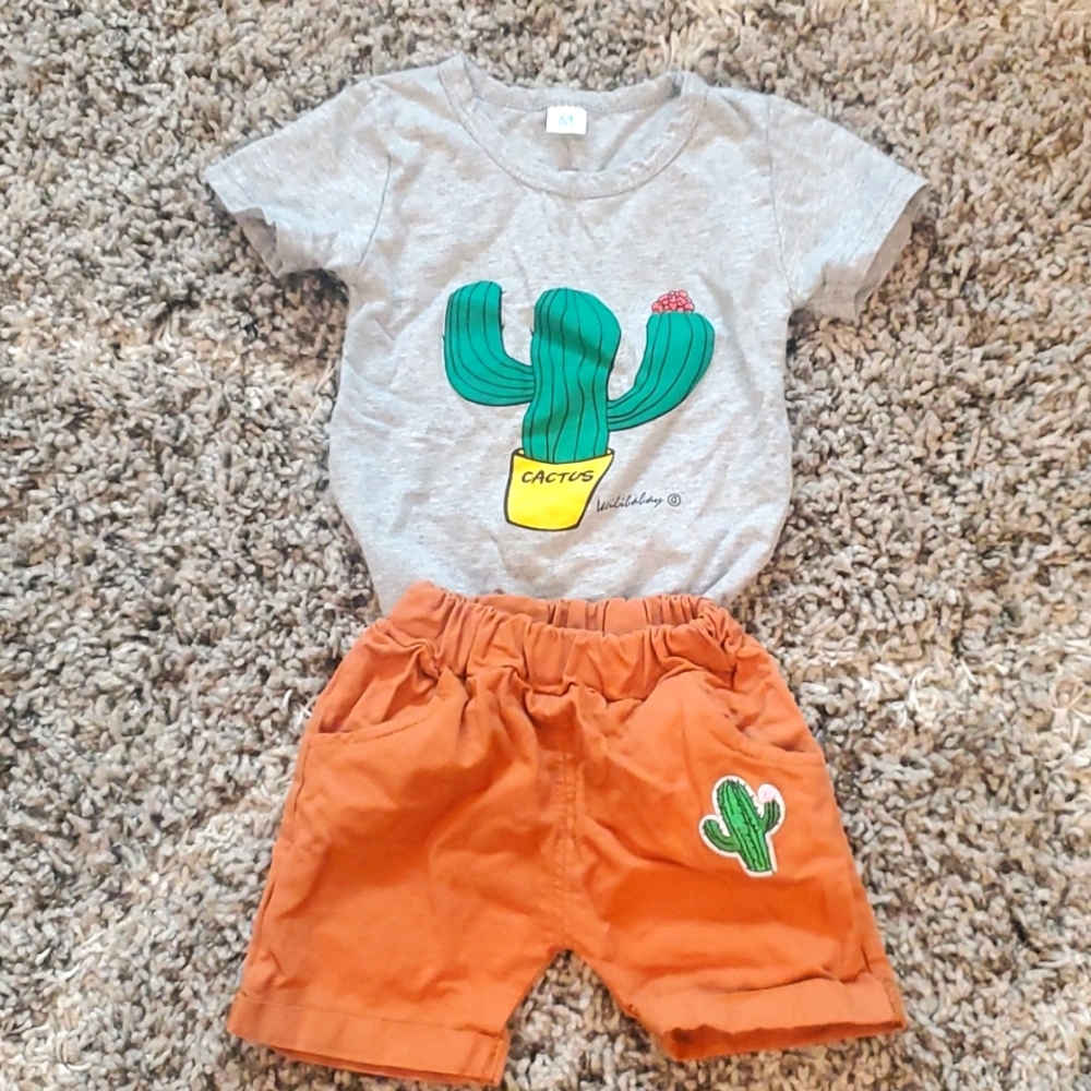 Cactus Shirt & Shorts Set